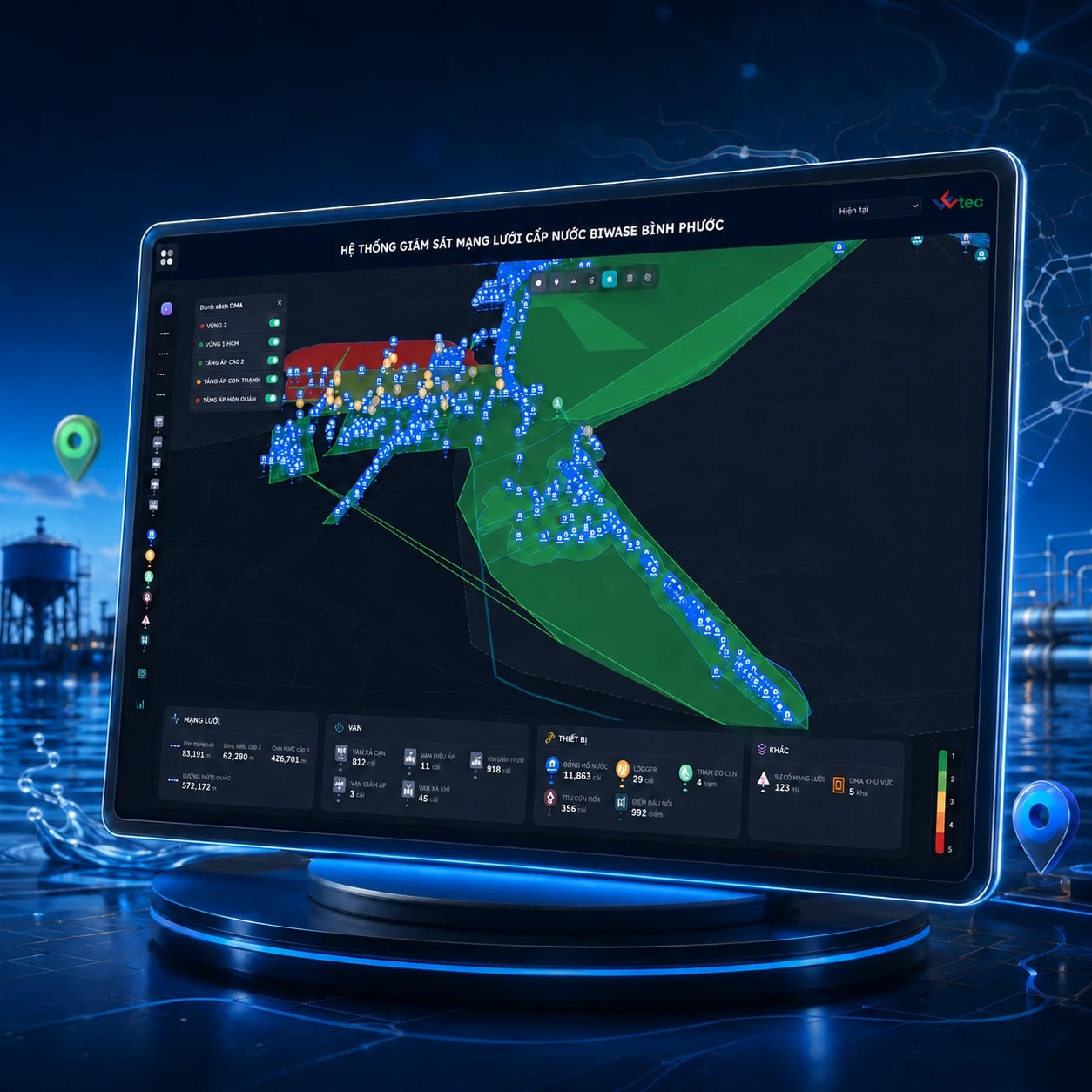 Quản lý tài sản trên nền tảng GIS